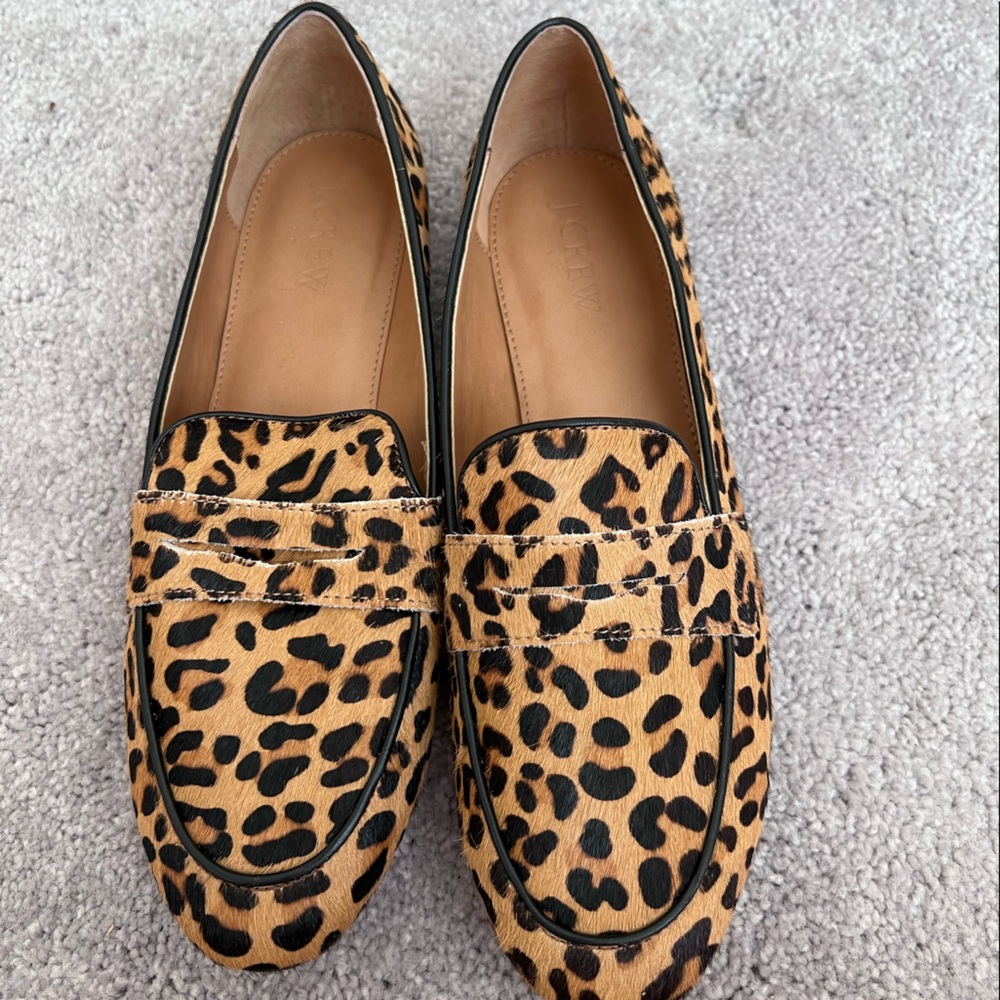 Jcrew leopard flats
